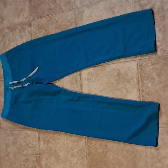 Figs Teal Zamora Technical Collection Scrub Pants Size M Straight Leg Drawstring - Picture 1 of 8